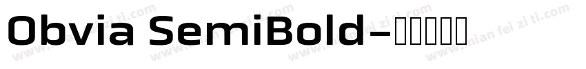 Obvia SemiBold字体转换